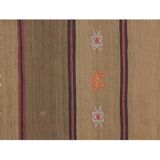 Striped Narrow Turkish Kilim Runner Rug