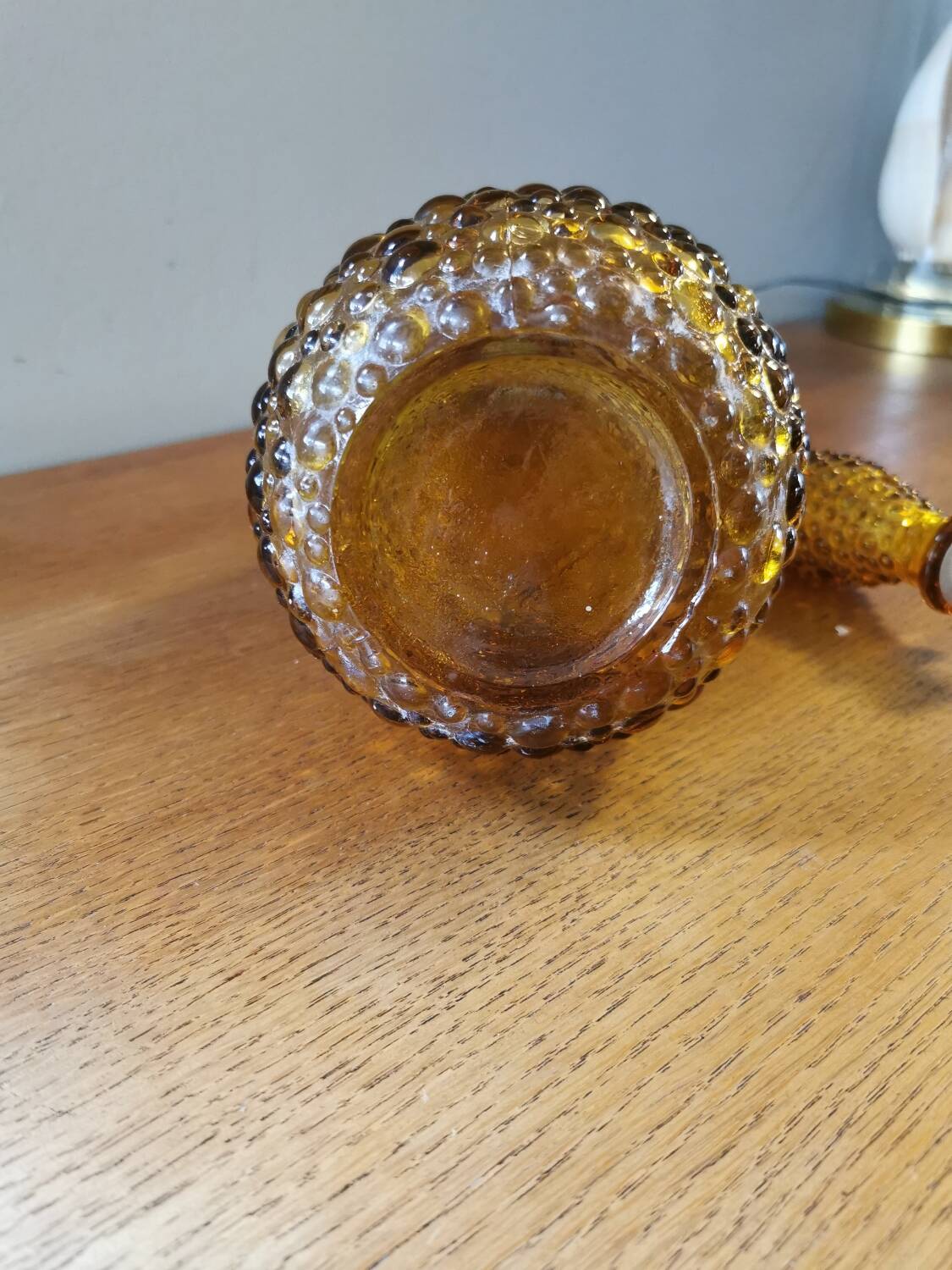 Large vintage bubble carafe