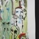 Mixed technique Art brut/Figurative art/Unique art signed Kabian 65X50 cm