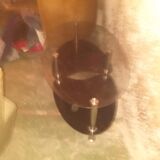 Table basse en verre années 70