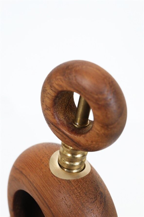 Teak / brass nutcracker / mid-century Danish modern design