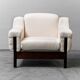 Coppia di poltrone cotone bianco saporiti anni ’70 vintage modernariato