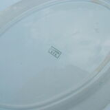 Large oval flat 27 x 37 cm faience b.f.k laurel model