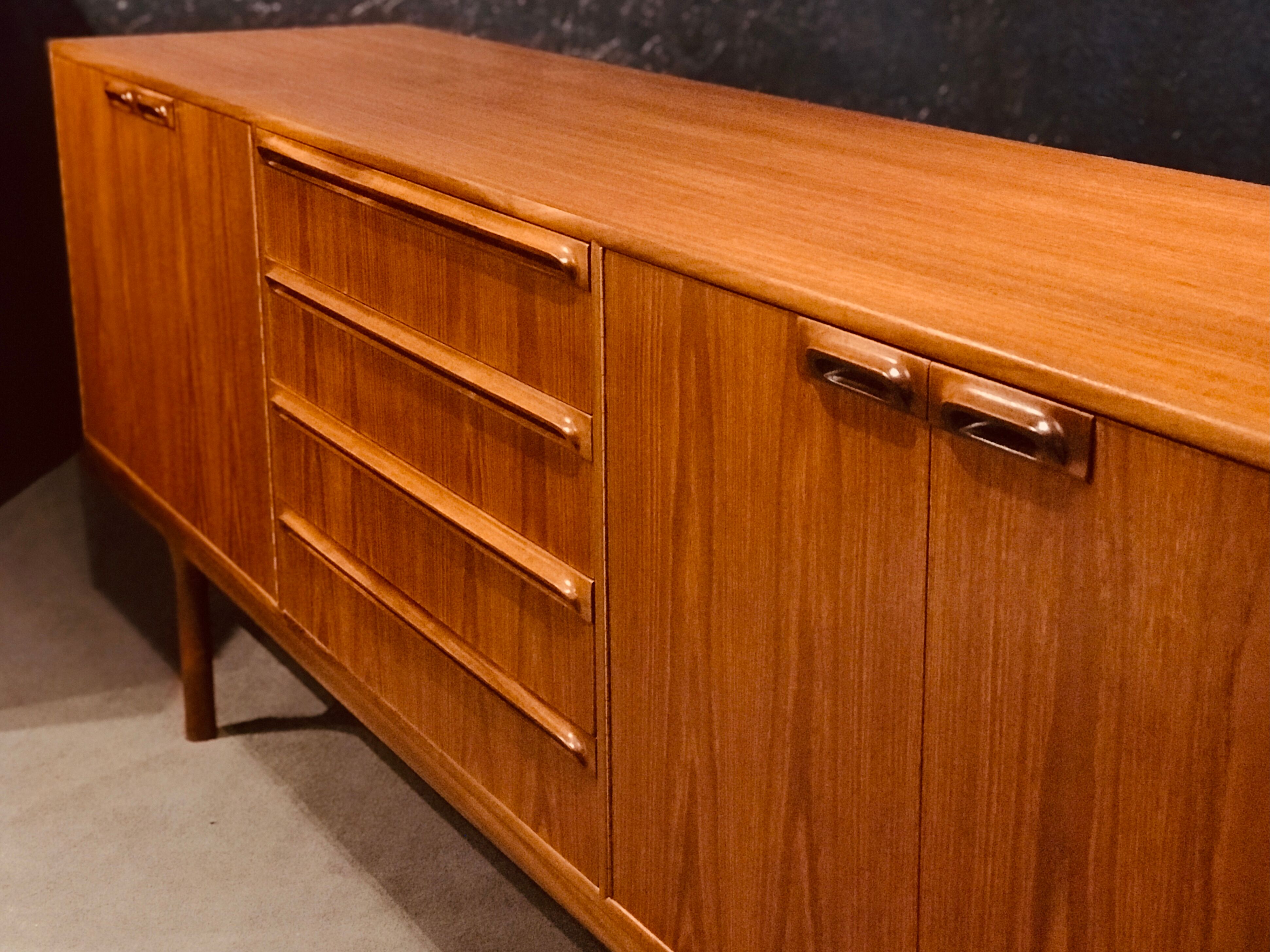 McIntosh teak sideboard by Tom Robertson, Dunbar collection, Scotland 1960.