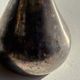 Vintage silver-plated soliflore vase with a dark patina in the shape of a ewer.