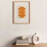 Painting on paper - NUX - painting signed Eawy