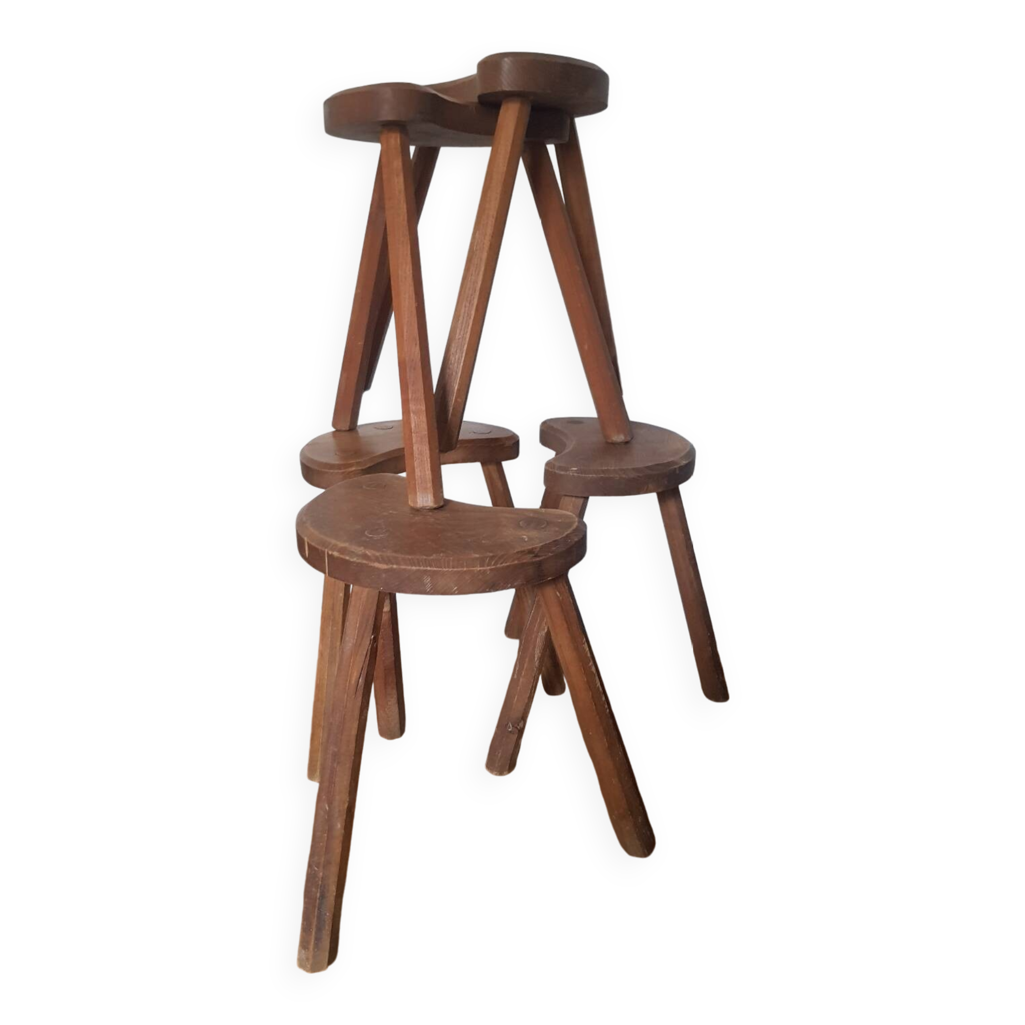 Set of 5 vintage tripods