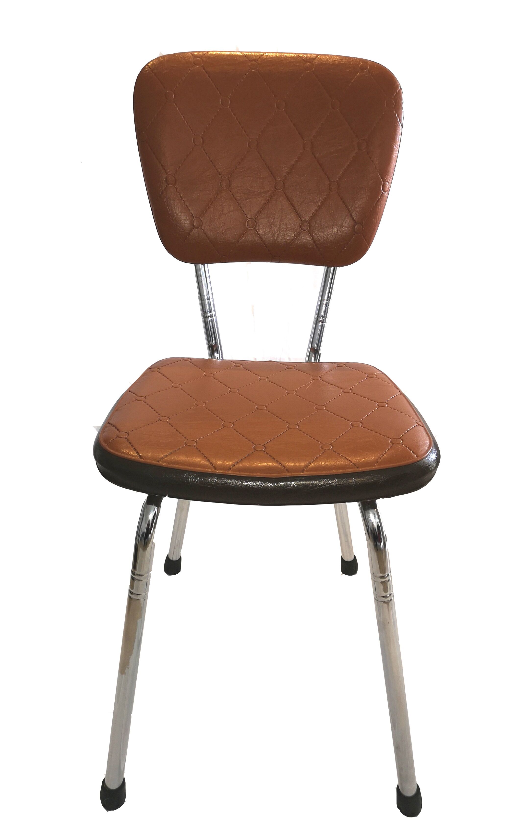 4 chairs in brown vinyl