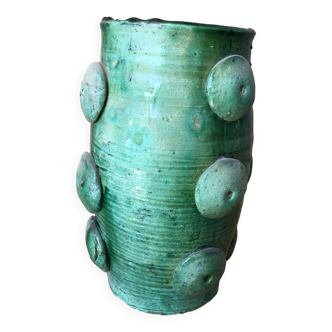 Poterie de tamegroute en terre cuite émaillée