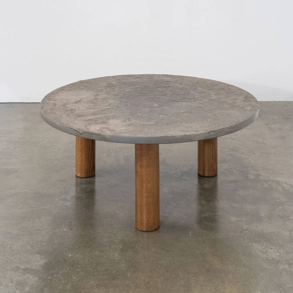 Brutalist slate coffee table, c.1970