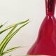 Large Empoli red blown glass carafe / Genie Bottle