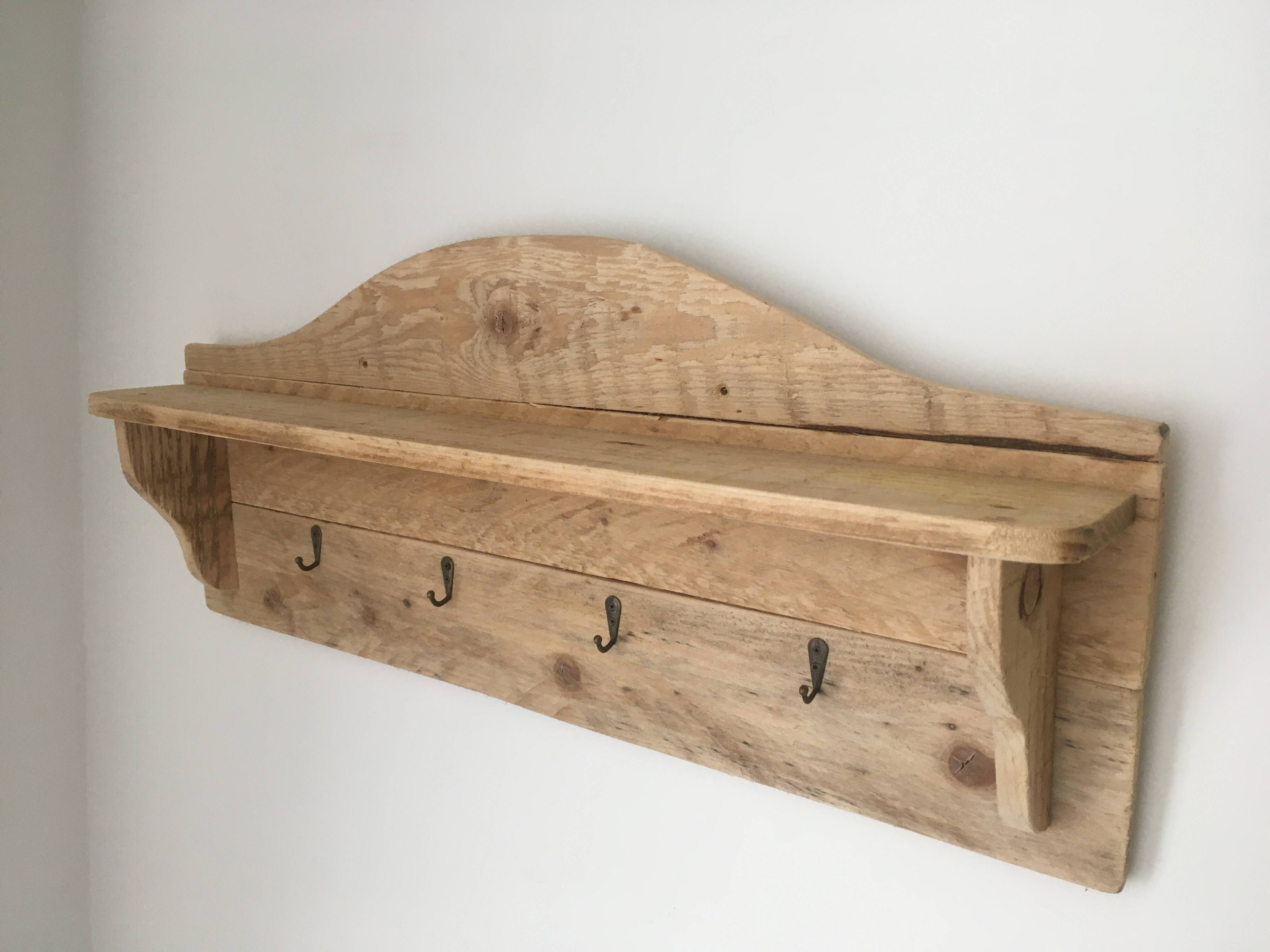 pallet wood wall shelf