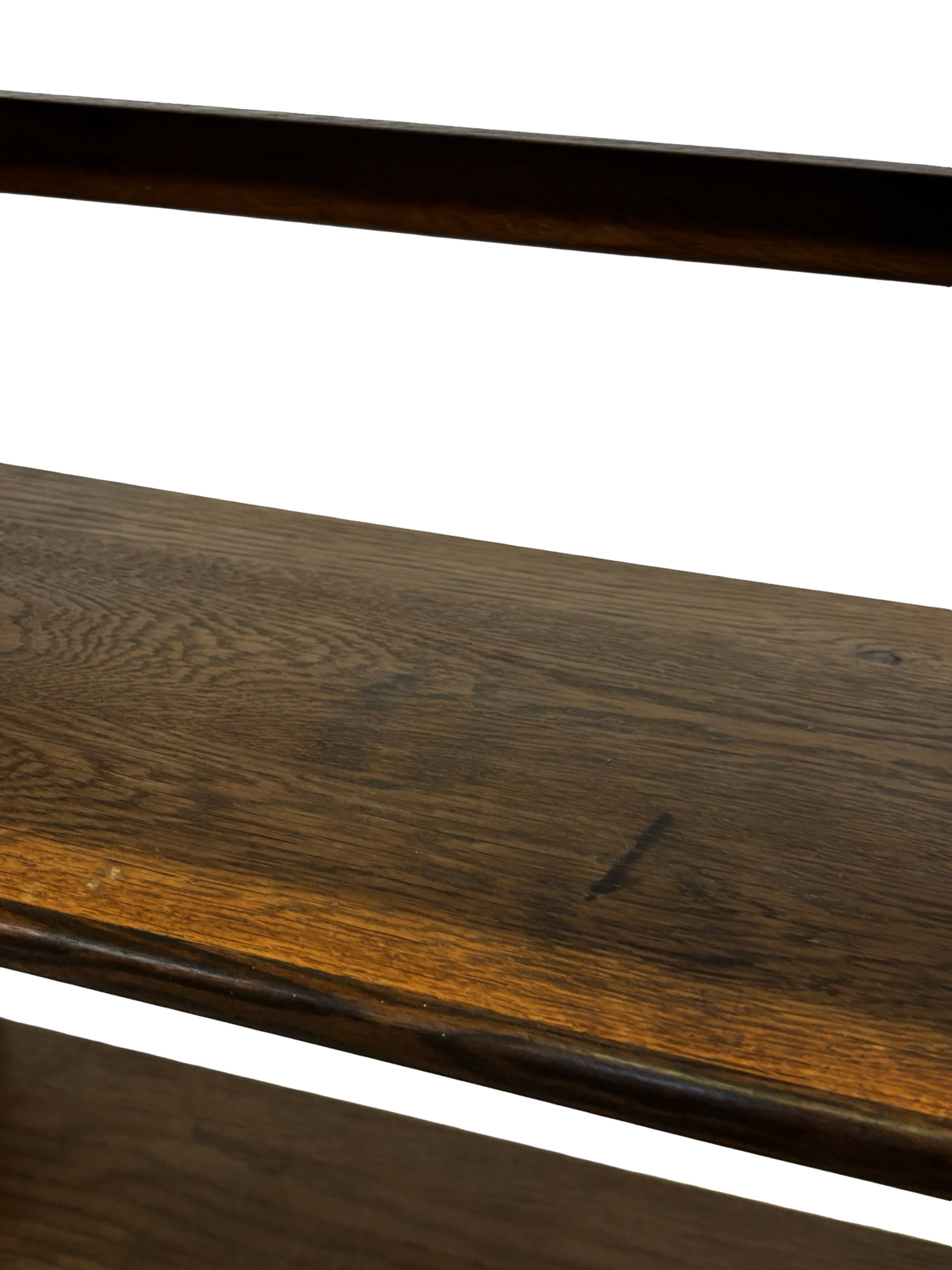 Art Deco Oak compact bookcase minimalist design