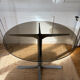 Dining table in metal and smoked glass Roche Bobois