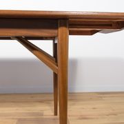 Table à manger en teck extensible du milieu du siècle Everest, années 1960