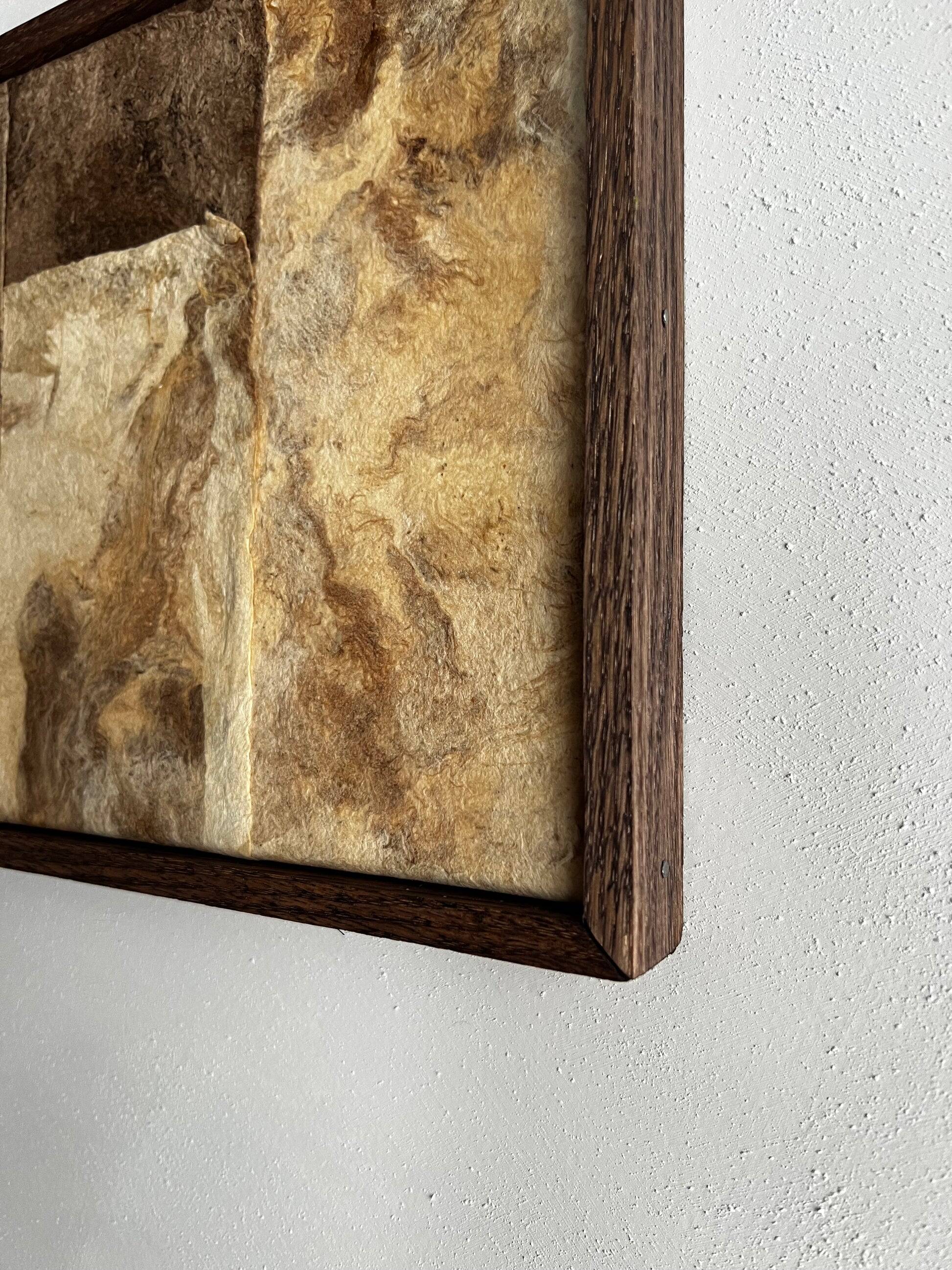 Artwork made of bark paper