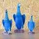 Set of three mid-century turquoise ducks, Chinese porcelain, 1950s