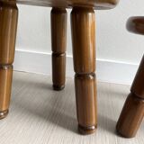 Wooden tripod stools