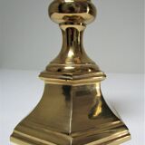 Solid gold brass lamp in neo-classical style