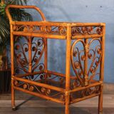 Rattan serving table 1970