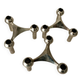 Lot de 3 bougeoirs de Fritz Nagel pour BMF, années 1960