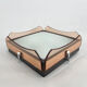 Mid-century Italian Smoked Glass Flush Mount by VECA, Labeled