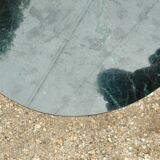 Antique Empire style pedestal table with marble top