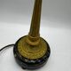 Antique lamp known as a lyre in bronze and marble from the late 19th century.