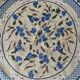 Round tablecloth flowers and geese 170 cm