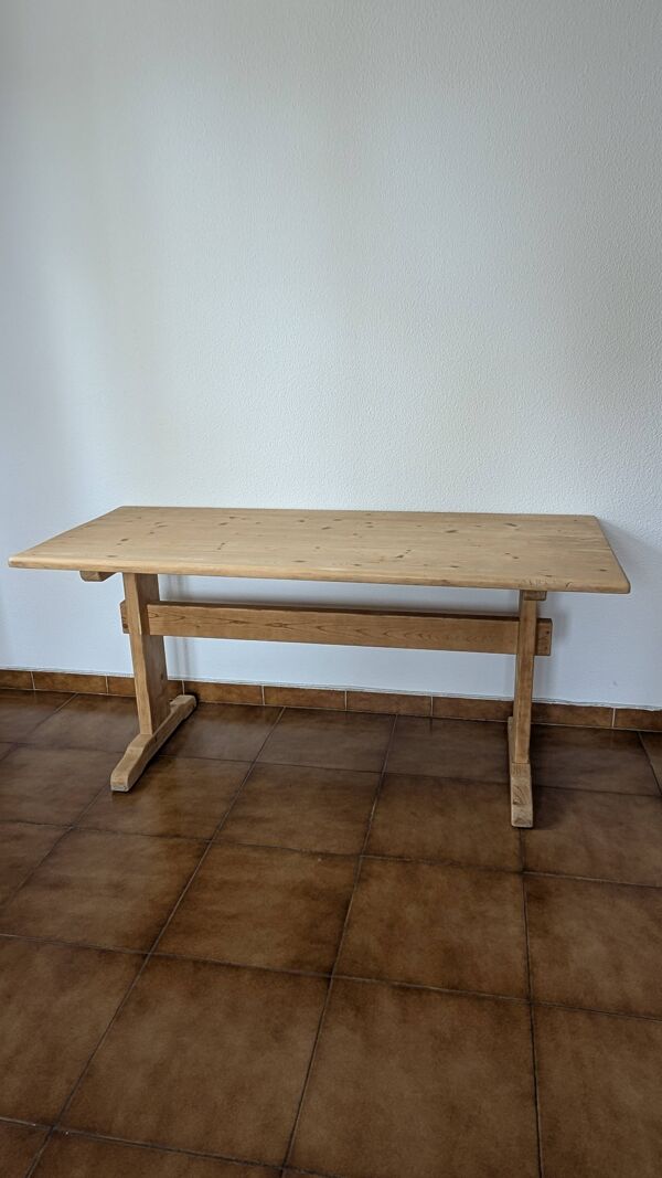 Ancienne table de ferme, bureau ou îlot