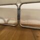 Vintage coffee table in chrome and smoked glass 70s