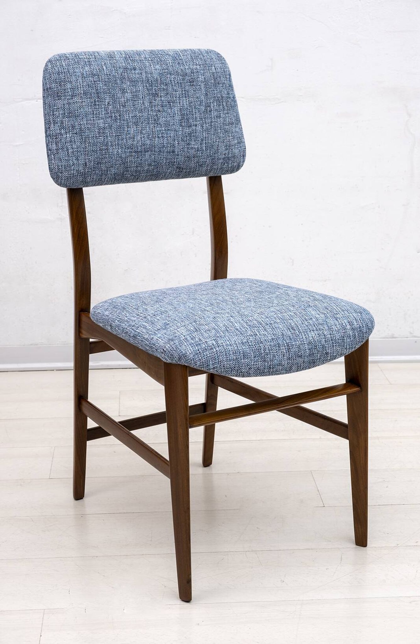 Six of Edmondo Palutari for Dassi Mid-Century Italian Teak Dining Chairs,50