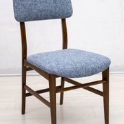 Six of Edmondo Palutari for Dassi Mid-Century Italian Teak Dining Chairs,50