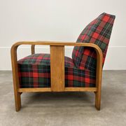 Fauteuil art déco bois années 30