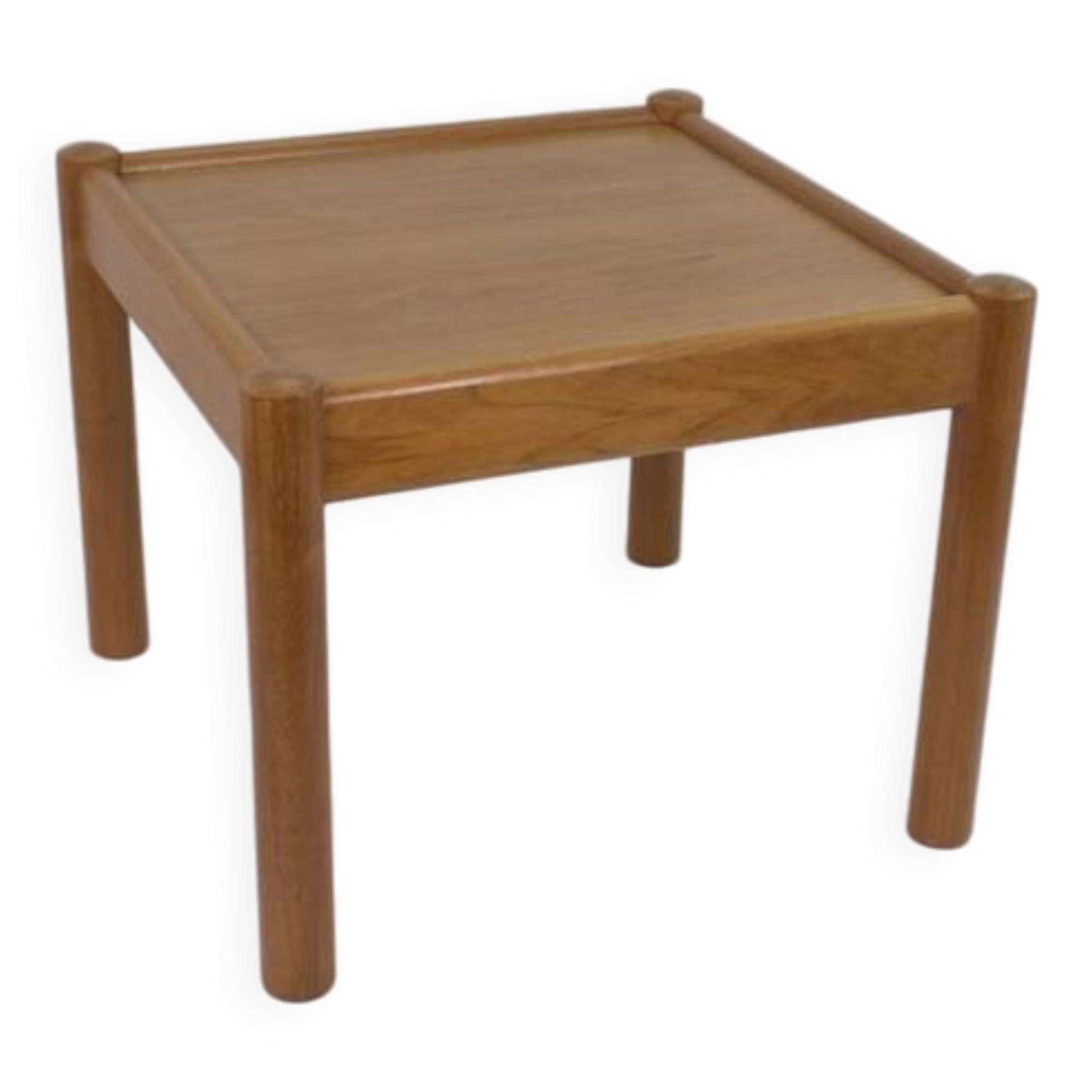 Scandinavian square coffee table, teak, Domino Møbler, Denmark 1960