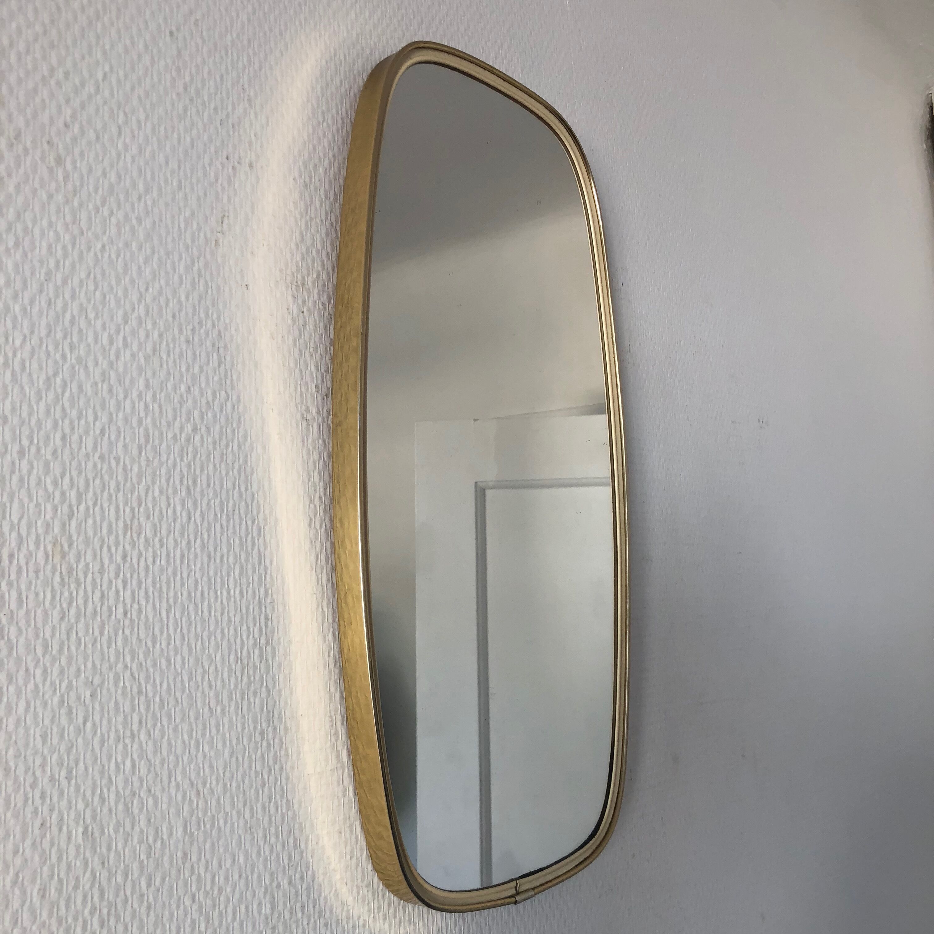 Mirror 46 x 24 cm vintage 1960