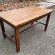 19th century solid oak farmhouse table, 140x80cm