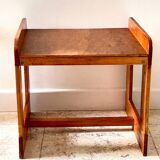 Geometric coffee table wood vintage honey