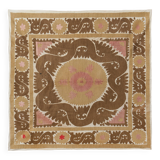 Tapis noué à la main, tapis turc vintage 140x140 cm
