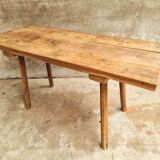 Antique butcher's table, work table, dining table, side table, oak
