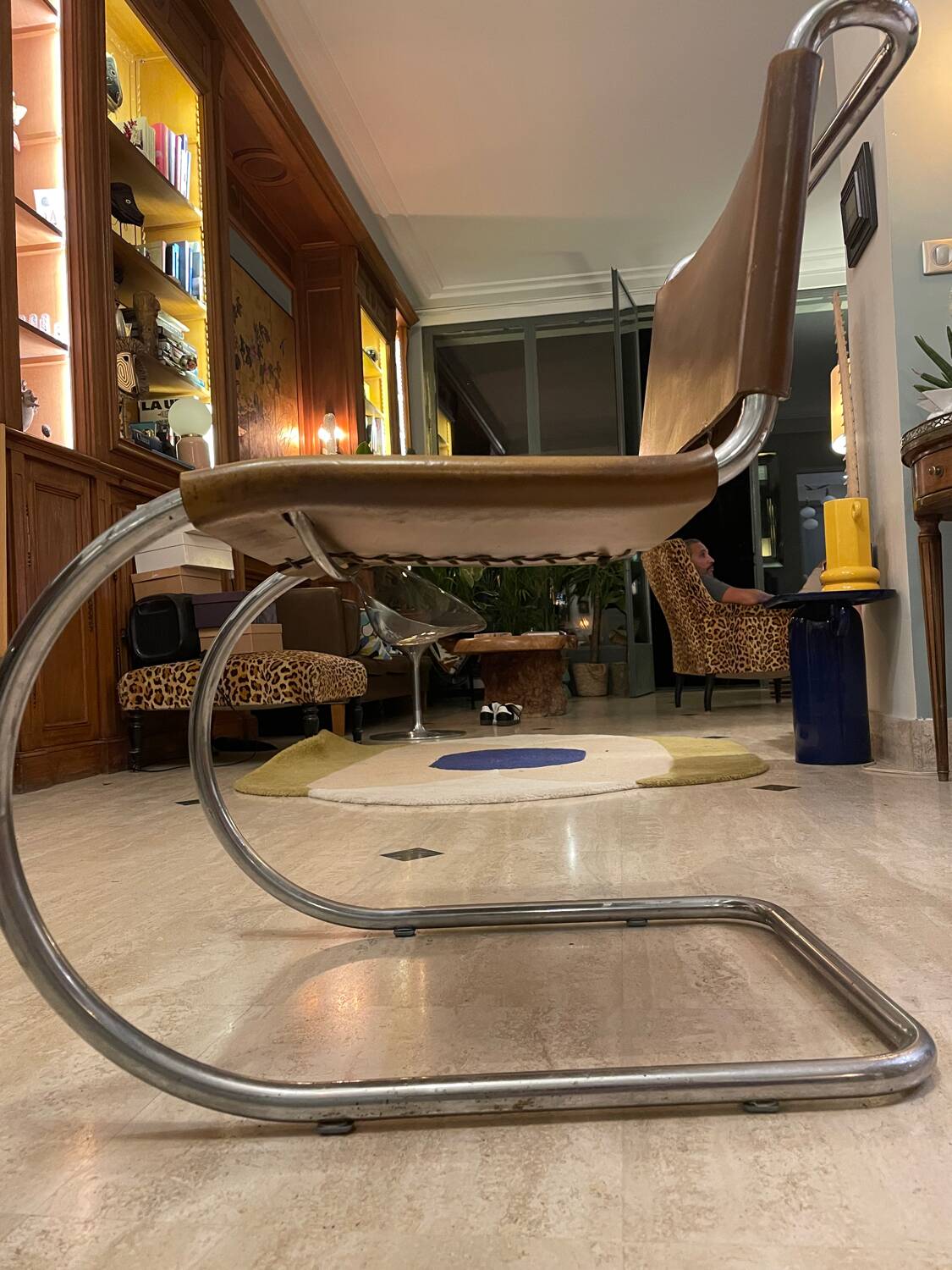 Set of six vintage MR 10 Mies Van der Rohe Knoll chairs