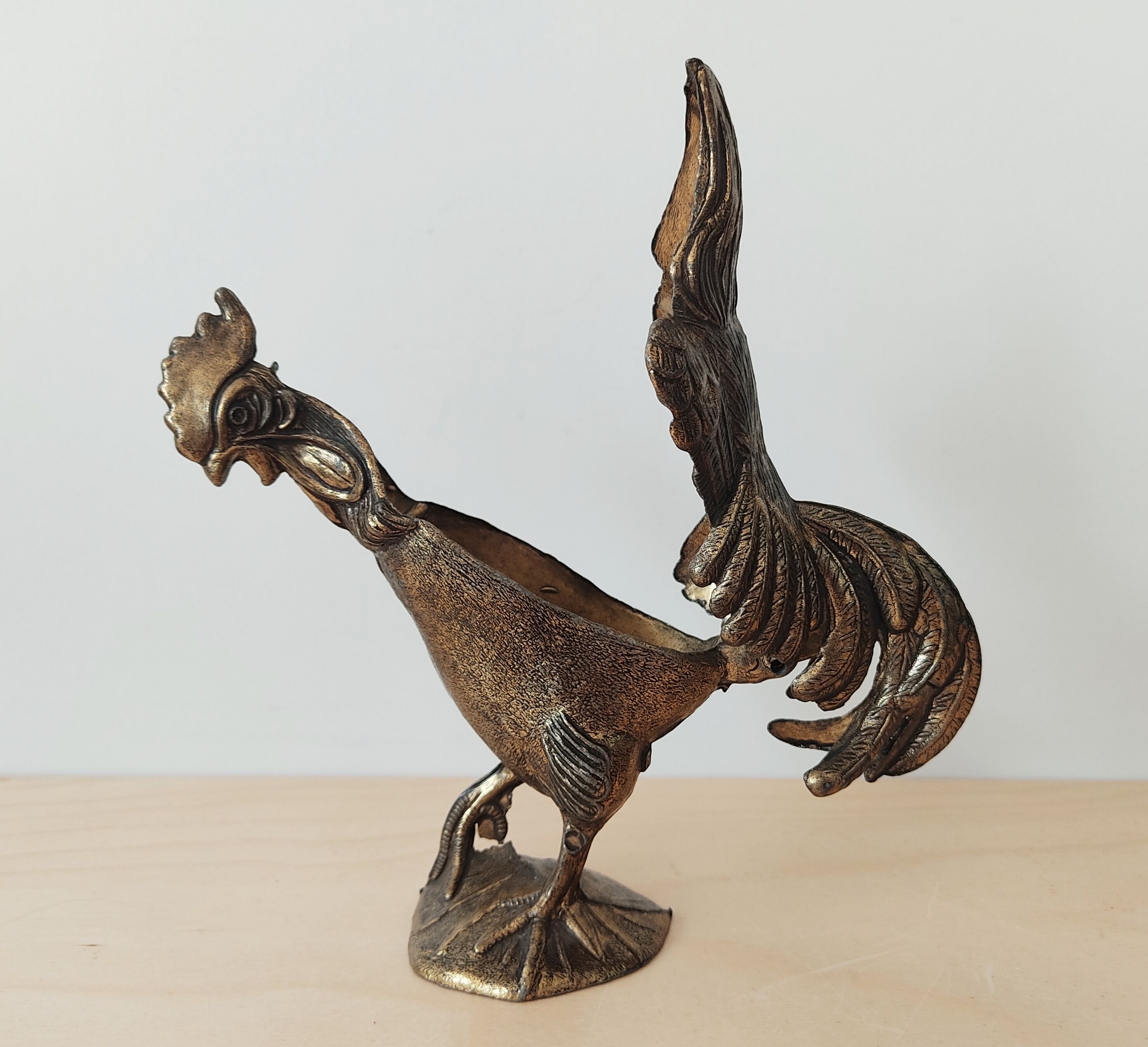Boîte vintage en forme de coq