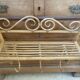 Vintage bamboo and rattan wall coat rack