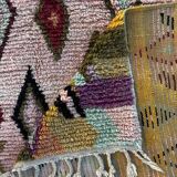 Moroccan bohemian Berber rug in multicoloured wool.