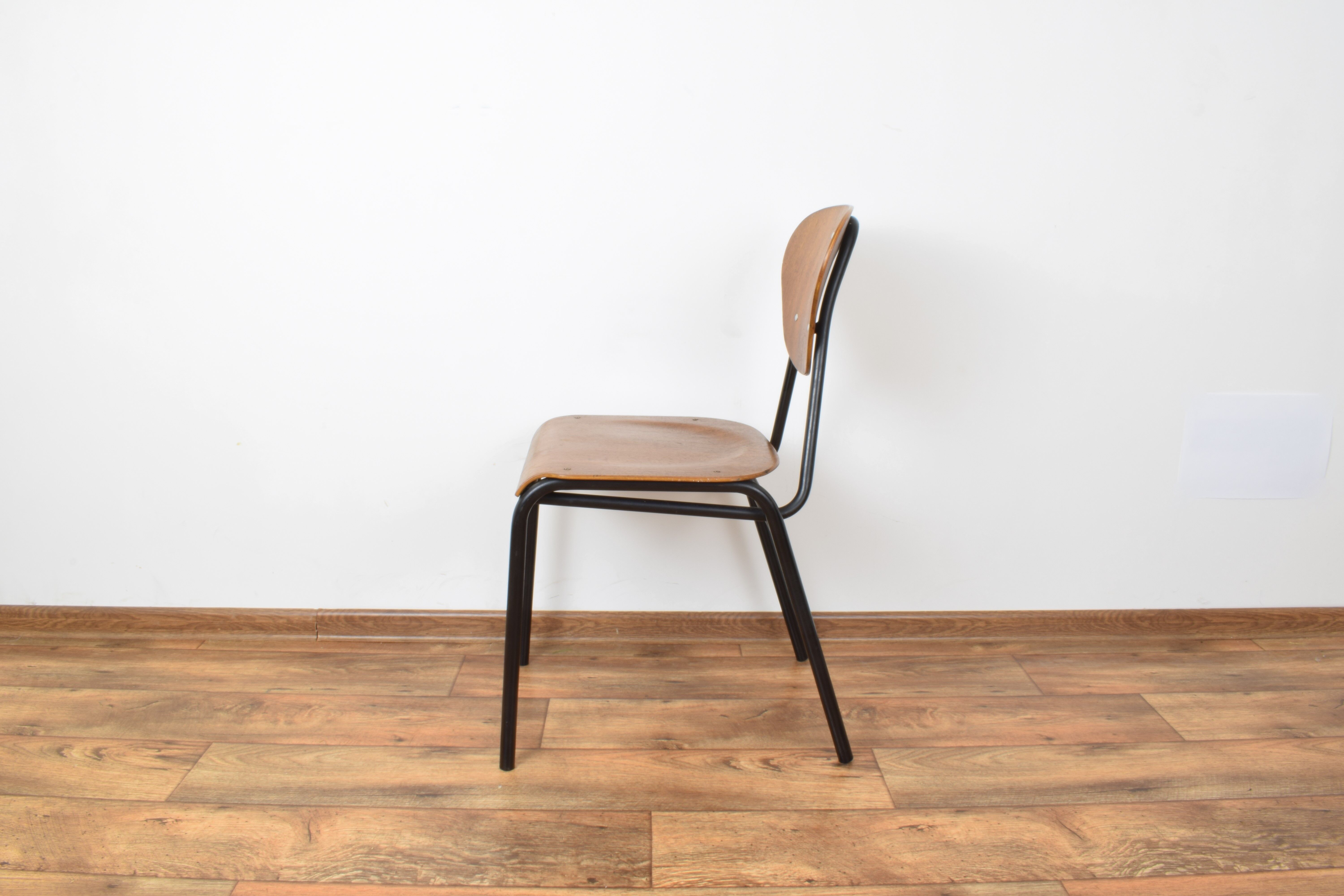 Danish teak school chairs, 1960