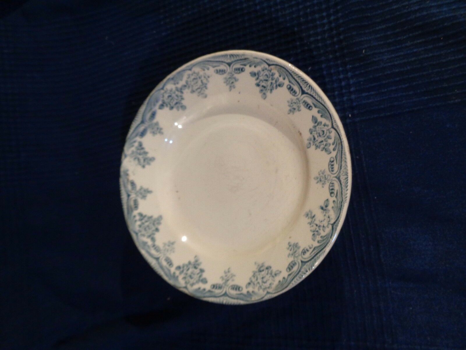 Ceramic cake flat compotier 1900 Louis