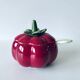 Pot en céramique barbotine tomate