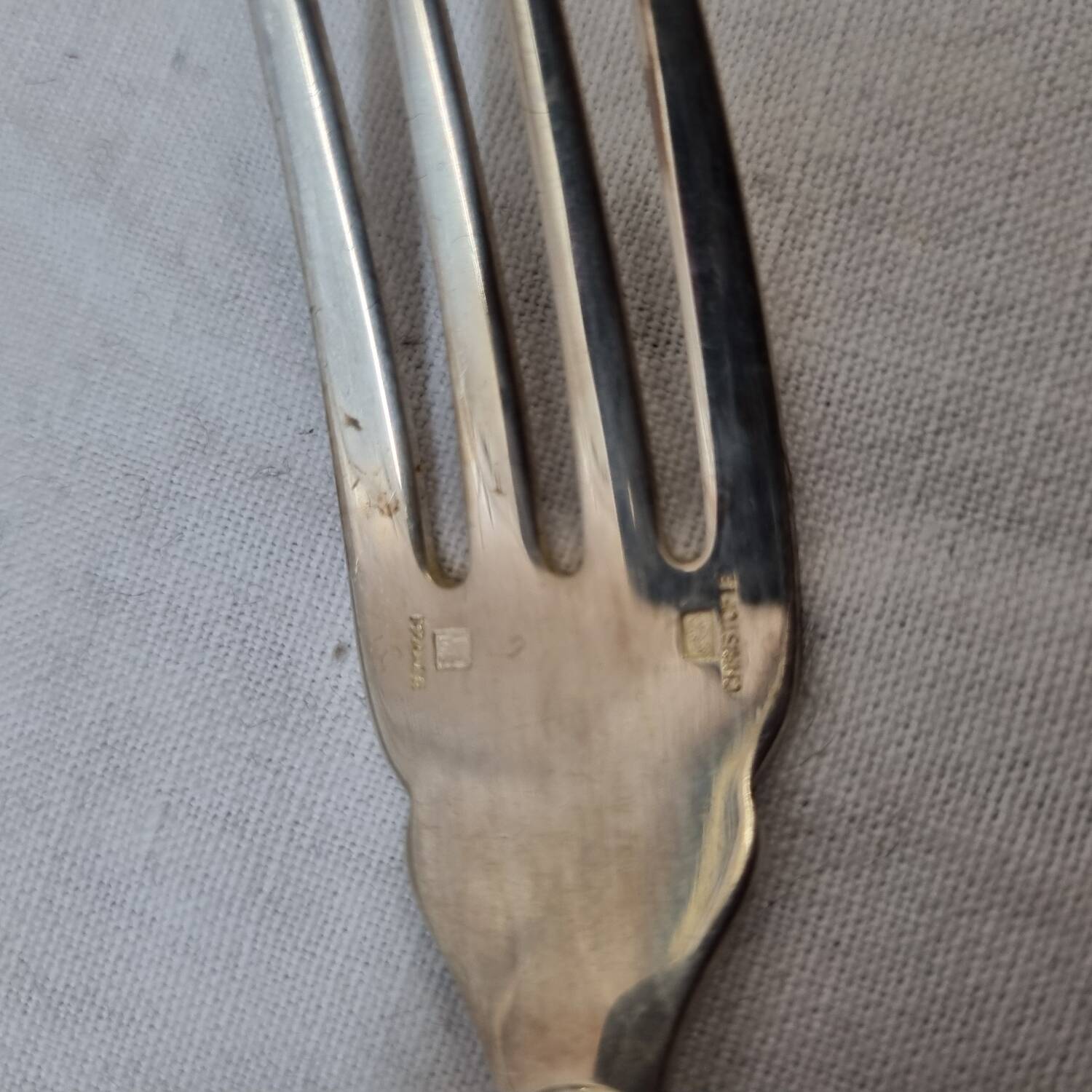 12 Christofle, Malmaison fish forks