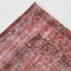 Dusty Rose Turkish Vintage Oversize Handmade Wool Carpet Rug, 198x297 Cm