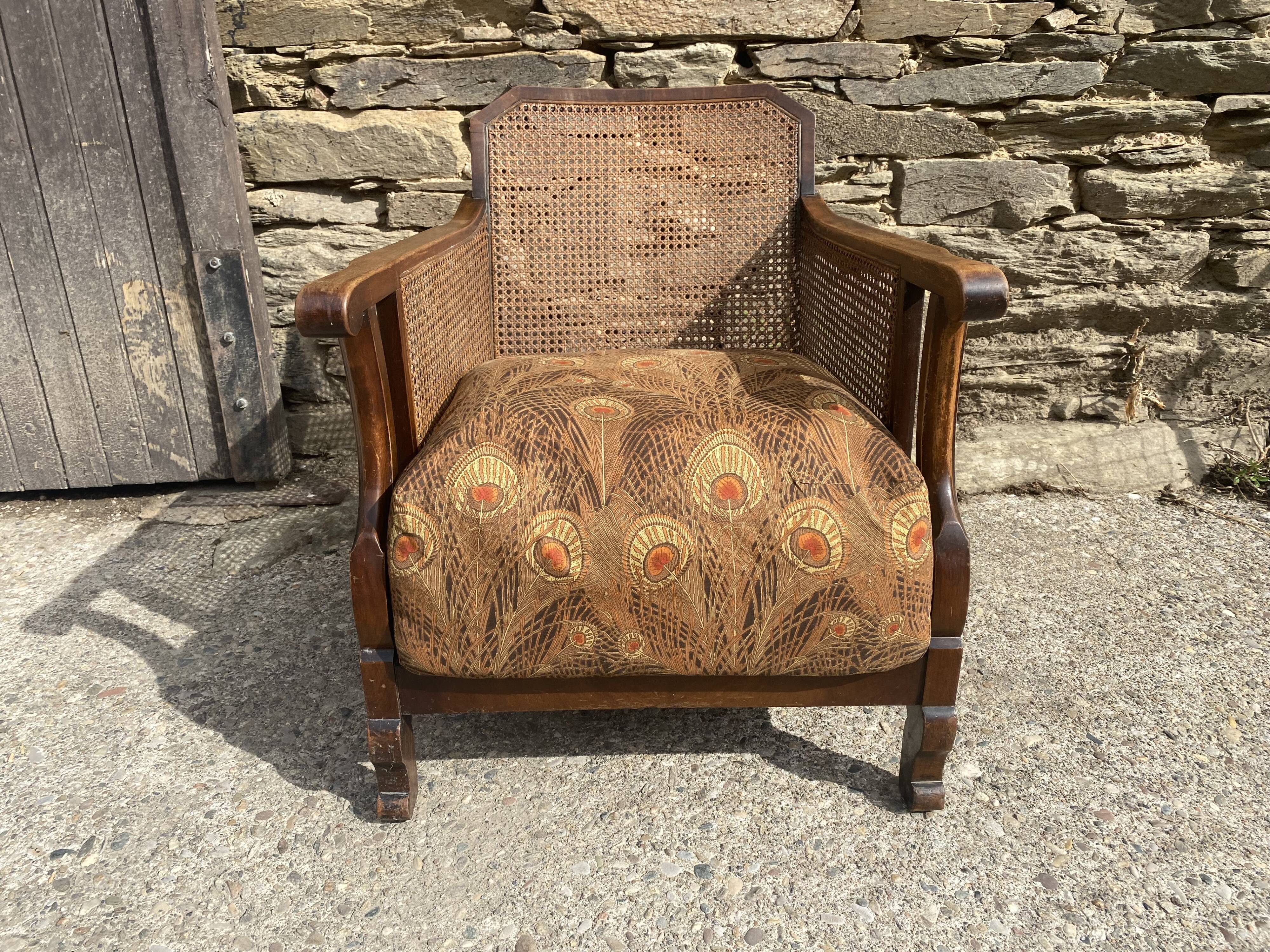 English armchair type Chippendale with cushion